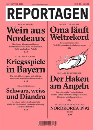 Buchcover Reportagen #38 | Fabian Federl | EAN 9783906024370 | ISBN 3-906024-37-7 | ISBN 978-3-906024-37-0