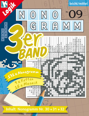 Buchcover Nonogramm 3er-Band Nr. 9  | EAN 9783906238074 | ISBN 3-906238-07-5 | ISBN 978-3-906238-07-4