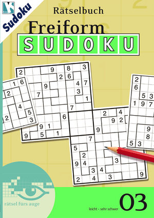 Buchcover Freiform-Sudoku Rätselbuch 03  | EAN 9783906238104 | ISBN 3-906238-10-5 | ISBN 978-3-906238-10-4