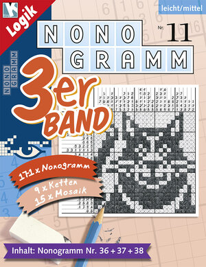 Buchcover Nonogramm 3er-Band Nr. 11  | EAN 9783906238227 | ISBN 3-906238-22-9 | ISBN 978-3-906238-22-7