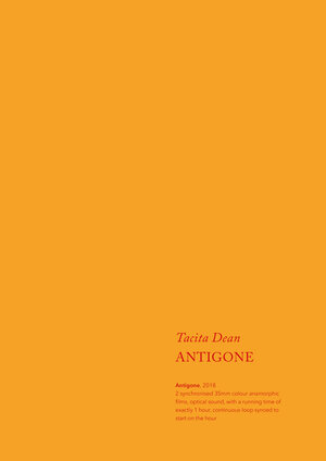 Buchcover Tacita Dean. Antigone | Tacita Dean | EAN 9783906315133 | ISBN 3-906315-13-4 | ISBN 978-3-906315-13-3