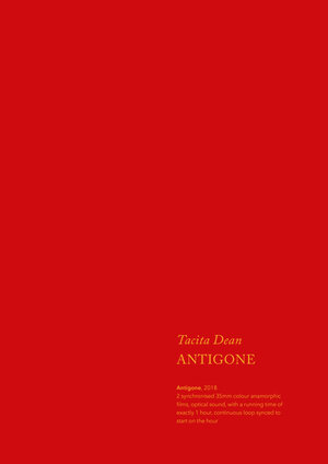 Buchcover Tacita Dean. Antigone | Tacita Dean | EAN 9783906315140 | ISBN 3-906315-14-2 | ISBN 978-3-906315-14-0