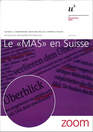 Buchcover Le "MAS" en Suisse | Therese E. Zimmermann | EAN 9783906587356 | ISBN 3-906587-35-5 | ISBN 978-3-906587-35-6