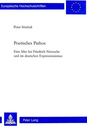 Buchcover Poetisches Pathos | Peter Stücheli-Herlach | EAN 9783906763941 | ISBN 3-906763-94-3 | ISBN 978-3-906763-94-1
