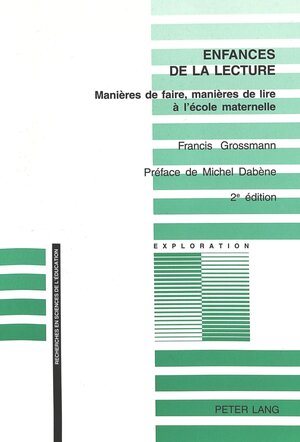 Buchcover Enfances de la lecture | Francis Grossmann | EAN 9783906764214 | ISBN 3-906764-21-4 | ISBN 978-3-906764-21-4