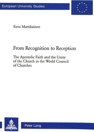 Buchcover From Recognition to Reception | Eeva Martikainen | EAN 9783906764948 | ISBN 3-906764-94-X | ISBN 978-3-906764-94-8
