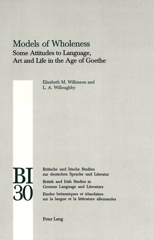 Buchcover Models of Wholeness | Jeremy Adler | EAN 9783906768755 | ISBN 3-906768-75-9 | ISBN 978-3-906768-75-5