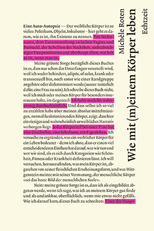 Buchcover Wie mit (m)einem Körper leben. | Michèle Roten | EAN 9783906807065 | ISBN 3-906807-06-1 | ISBN 978-3-906807-06-5