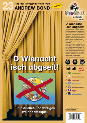 Buchcover D Wienacht isch abgseit!, Singspiel mit CD (SS23) | Andrew Bond | EAN 9783906849652 | ISBN 3-906849-65-1 | ISBN 978-3-906849-65-2