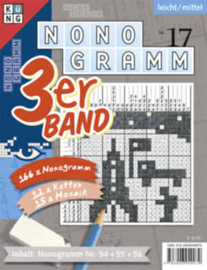 Buchcover Nonogramm 3er-Band Nr. 17  | EAN 9783906949079 | ISBN 3-906949-07-9 | ISBN 978-3-906949-07-9