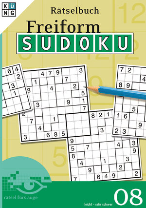 Buchcover Freiform-Sudoku 08 Rätselbuch  | EAN 9783906949635 | ISBN 3-906949-63-X | ISBN 978-3-906949-63-5