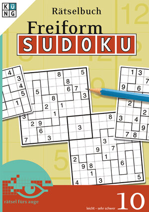Buchcover Freiform-Sudoku 10 Rätselbuch  | EAN 9783906949659 | ISBN 3-906949-65-6 | ISBN 978-3-906949-65-9