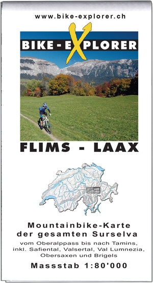 Buchcover Bike-Explorer Karte Flims - Laax | Michelle Schierle | EAN 9783907738481 | ISBN 3-907738-48-9 | ISBN 978-3-907738-48-1