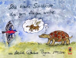 Buchcover Die kleine Schildkröte, die gern fliegen wollte | Michèle Combaz Thyssen | EAN 9783907860892 | ISBN 3-907860-89-6 | ISBN 978-3-907860-89-2