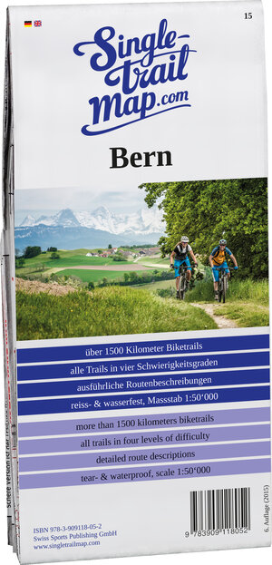Buchcover Singletrail Map 015 Bern | Thomas Giger | EAN 9783909118052 | ISBN 3-909118-05-4 | ISBN 978-3-909118-05-2