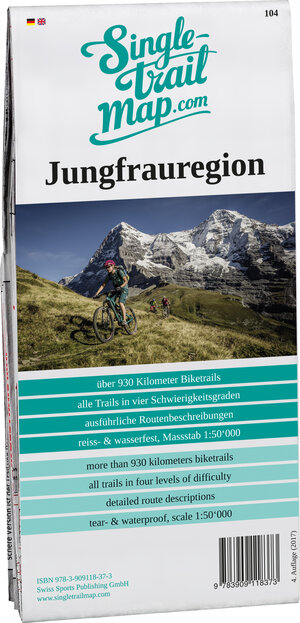 Buchcover Singletrail Map 104 Jungfrauregion | Thomas Giger | EAN 9783909118373 | ISBN 3-909118-37-2 | ISBN 978-3-909118-37-3