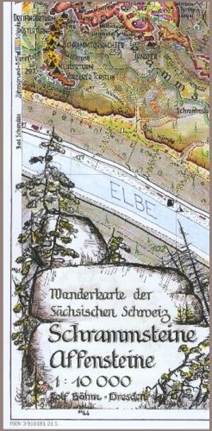 Buchcover Schrammsteine – Affensteine 1:10000 | Rolf Böhm | EAN 9783910181014 | ISBN 3-910181-01-5 | ISBN 978-3-910181-01-4