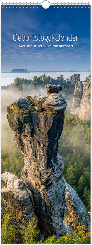 Buchcover Geburtstagskalender Dresden und Sächsische Schweiz | Peter Schubert | EAN 9783910680456 | ISBN 3-910680-45-3 | ISBN 978-3-910680-45-6