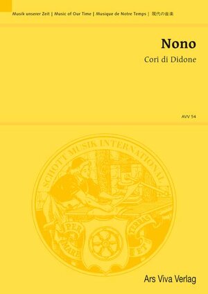 Buchcover Cori di Didone  | EAN 9783920045085 | ISBN 3-920045-08-4 | ISBN 978-3-920045-08-5
