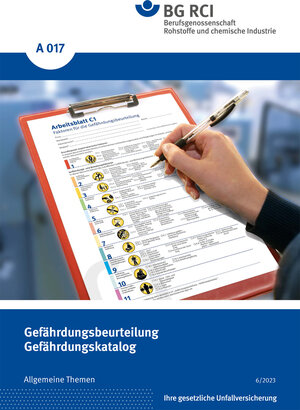 Buchcover A 017 - Gefährdungsbeurteilung - Gefährdungskatalog  | EAN 9783920506388 | ISBN 3-920506-38-3 | ISBN 978-3-920506-38-8