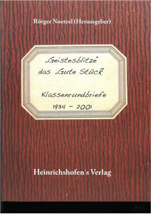 Buchcover "Geistesblitze" das "Gute Stück"  | EAN 9783920696102 | ISBN 3-920696-10-7 | ISBN 978-3-920696-10-2