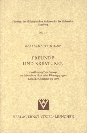Buchcover Freunde und Kreaturen | Wolfgang Reinhard | EAN 9783920896519 | ISBN 3-920896-51-3 | ISBN 978-3-920896-51-9