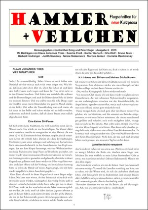 Buchcover Hammer + Veilchen Nr. 6  | EAN 9783921249659 | ISBN 3-921249-65-1 | ISBN 978-3-921249-65-9