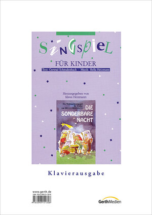 Buchcover Die sonderbare Nacht. Ein Weihnachtssingspiel für Kinder | Hella Heizmann | EAN 9783922283300 | ISBN 3-922283-30-6 | ISBN 978-3-922283-30-0