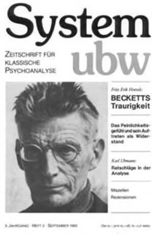 Buchcover Becketts Traurigkeit /Das Peinlichkeitsgefühl und sein Auftreten als Widerstand /Ratschläge in der Analyse | Fritz Erik Hoevels | EAN 9783922774938 | ISBN 3-922774-93-8 | ISBN 978-3-922774-93-8