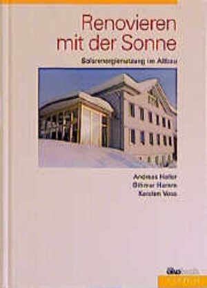 Buchcover Renovieren mit der Sonne | Andreas Haller | EAN 9783922964810 | ISBN 3-922964-81-8 | ISBN 978-3-922964-81-0