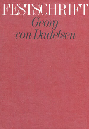 Buchcover Georg von Dadelsen zum 60. Geburtstag  | EAN 9783923053100 | ISBN 3-923053-10-X | ISBN 978-3-923053-10-0