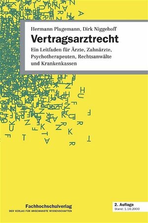 Buchcover Vertragsarztrecht | Hermann Plagemann | EAN 9783923098873 | ISBN 3-923098-87-1 | ISBN 978-3-923098-87-3