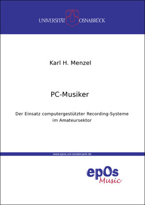 Buchcover PC-Musiker | Karl H Menzel | EAN 9783923486724 | ISBN 3-923486-72-3 | ISBN 978-3-923486-72-4
