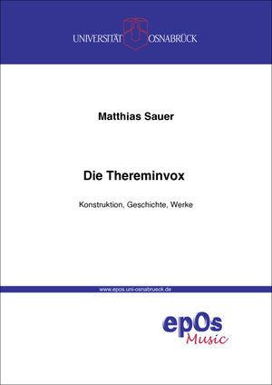 Buchcover Die Thereminvox | Matthias Sauer | EAN 9783923486977 | ISBN 3-923486-97-9 | ISBN 978-3-923486-97-7