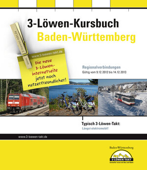 Buchcover 3-Löwen-Kursbuch Baden-Württemberg 2013  | EAN 9783923719938 | ISBN 3-923719-93-0 | ISBN 978-3-923719-93-8