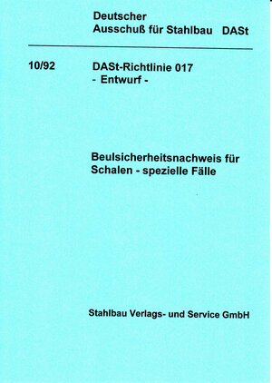 Buchcover DASt-Richtlinie 017. Entwurf  | EAN 9783923726417 | ISBN 3-923726-41-4 | ISBN 978-3-923726-41-7