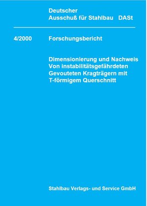 Buchcover DASt-Forschungsbericht 4/2000 | M Fischer | EAN 9783923726837 | ISBN 3-923726-83-X | ISBN 978-3-923726-83-7