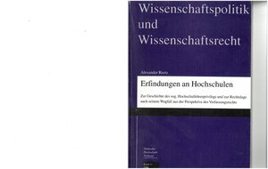 Buchcover Erfindungen an Hochschulen | Alexander Reetz | EAN 9783924066796 | ISBN 3-924066-79-5 | ISBN 978-3-924066-79-6