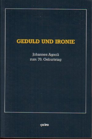 Buchcover Geduld und Ironie | Joachim Bruhn | EAN 9783924627423 | ISBN 3-924627-42-8 | ISBN 978-3-924627-42-3