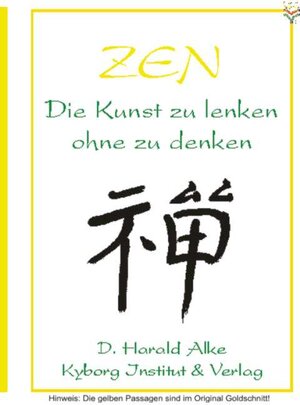 Buchcover Zen | D. Harald Alke | EAN 9783924722067 | ISBN 3-924722-06-4 | ISBN 978-3-924722-06-7