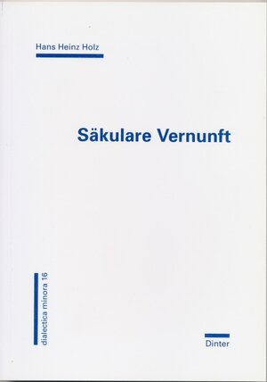 Buchcover Säkulare Vernunft | Hans H Holz | EAN 9783924794446 | ISBN 3-924794-44-8 | ISBN 978-3-924794-44-6