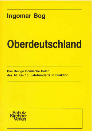 Buchcover Oberdeutschland | Ingomar Bog | EAN 9783925196072 | ISBN 3-925196-07-2 | ISBN 978-3-925196-07-2