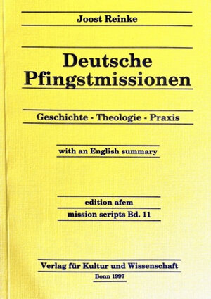 Buchcover Deutsche Pfingstmissionen | Joost Reinke | EAN 9783926105721 | ISBN 3-926105-72-0 | ISBN 978-3-926105-72-1