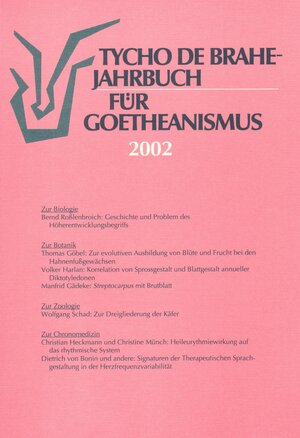 Tycho de Brahe-Jahrbuch für Goetheanismus: 2002