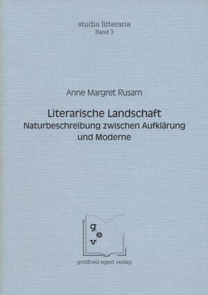 Buchcover Literarische Landschaft | Anne M Rusam | EAN 9783926972200 | ISBN 3-926972-20-3 | ISBN 978-3-926972-20-0