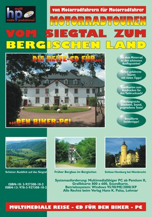Buchcover Motorradtouren vom Siegtal zum Bergischen Land | Hans K Palsa | EAN 9783927308107 | ISBN 3-927308-10-2 | ISBN 978-3-927308-10-7