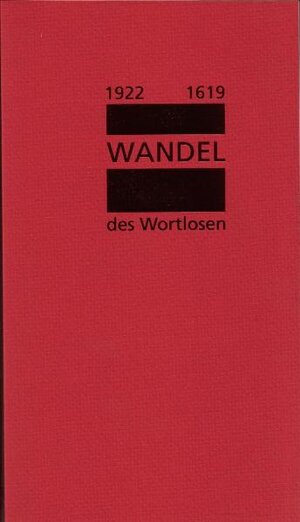 Buchcover Wandel des Wortlosen 1922-1619 | Jürgen Peters | EAN 9783927715905 | ISBN 3-927715-90-5 | ISBN 978-3-927715-90-5