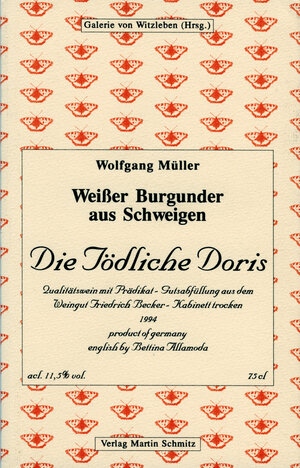 Buchcover Weisser Burgunder aus Schweigen | Wolfgang Müller | EAN 9783927795143 | ISBN 3-927795-14-3 | ISBN 978-3-927795-14-3