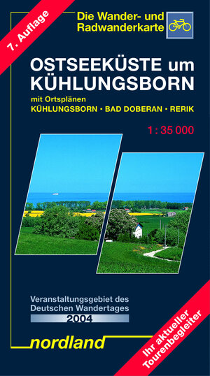 Ostseeküste um Kühlungsborn 1 : 35 000: Rerik, Kröpelin, Bad Doberan mit Ortsplan Ostseebad Kühlungsborn