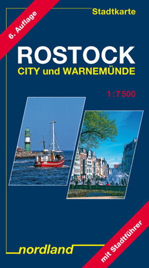 Rostock City und Warnemünde 1 15 000. Stadtkarte Mit Stadtführer